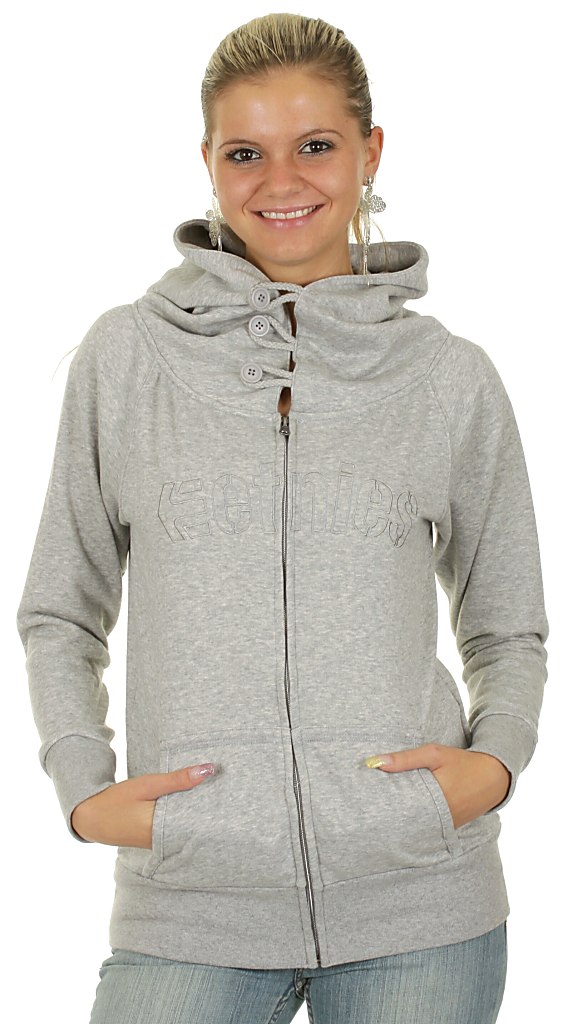 Etnies Sadie 2 Zip Hoodie - Gray/Heather