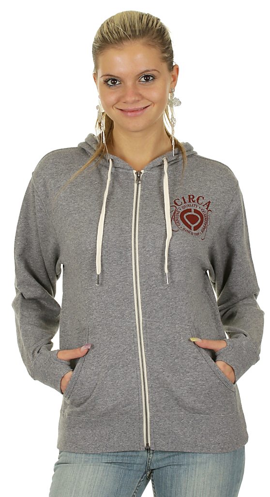 mikina Circa Genuine Icon Zip - Scan Gray