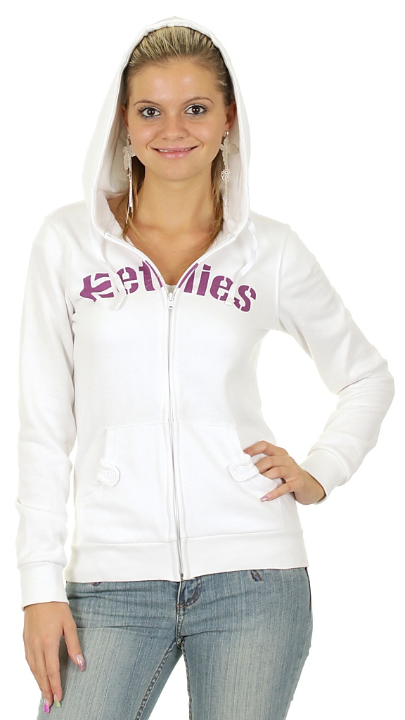 hoodie Etnies Corporate Zip - White