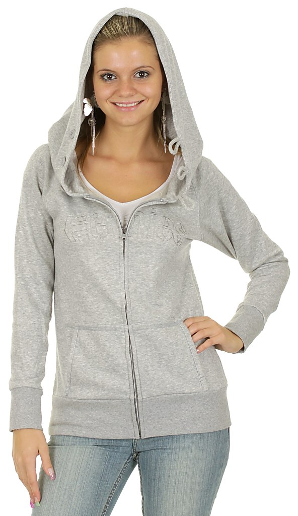 Etnies Sadie 2 Zip Hoodie - Gray/Heather