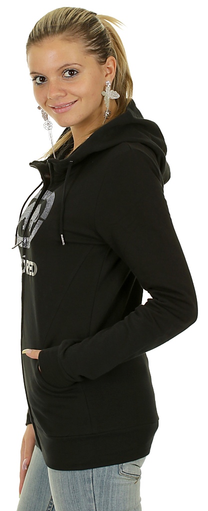 hoodie Ecko Red Rhino Bling Zip - Real Black