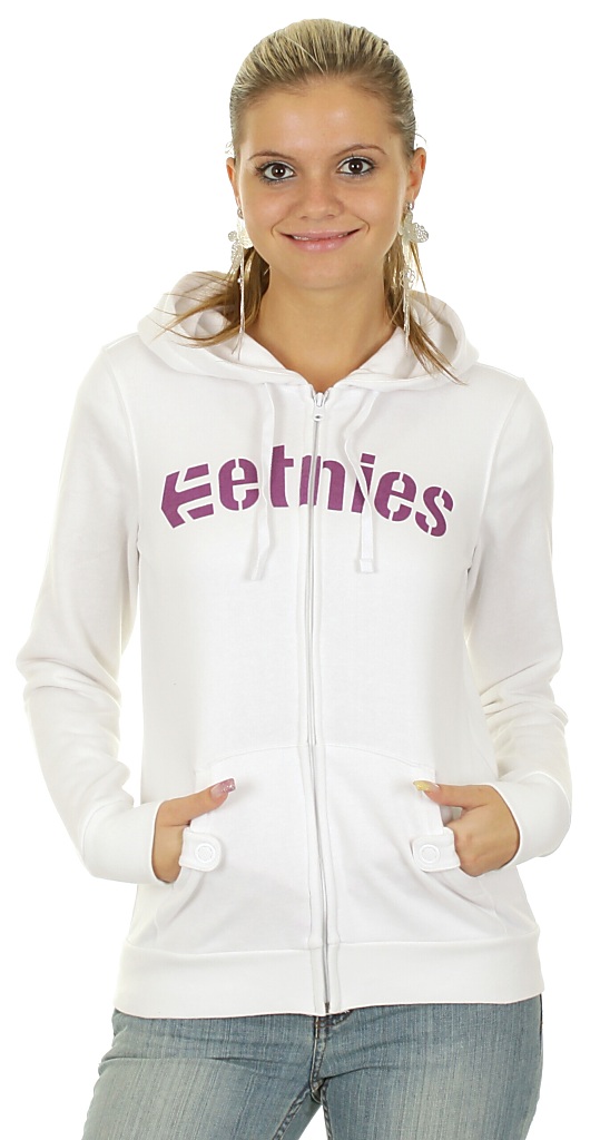 hoodie Etnies Corporate Zip - White