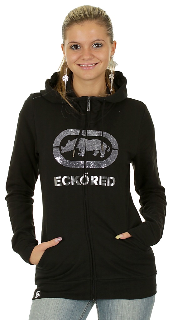 hoodie Ecko Red Rhino Bling Zip - Real Black