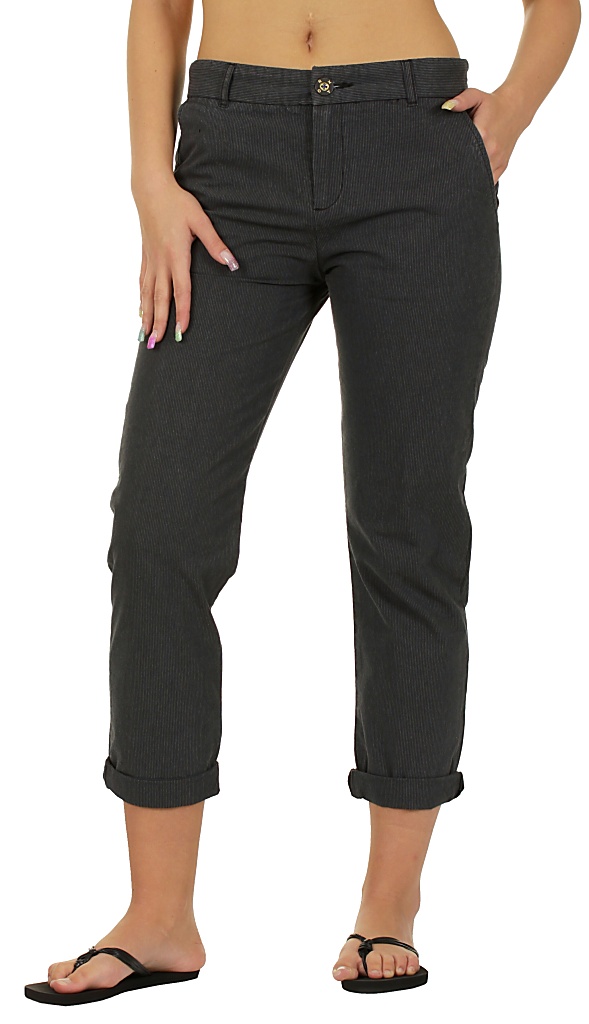 Roxy Crossroads Striped Trousers - Crossroads True Black