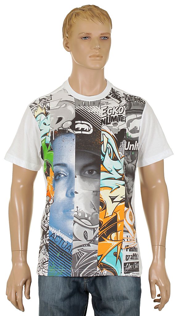 Ecko Wall To Wall T-shirt - Bleach White