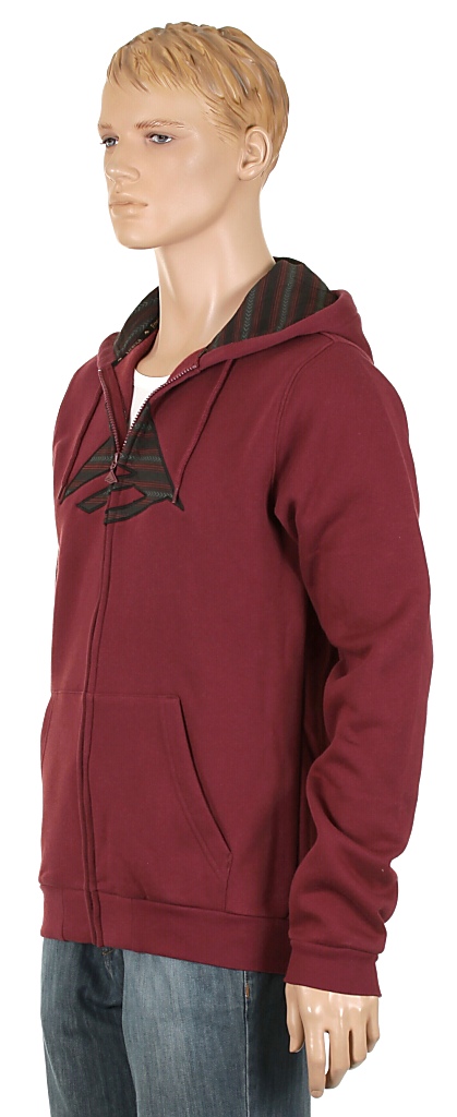 mikina Emerica Triangle Fill Zip - Oxblood