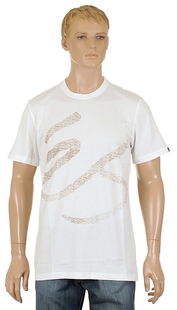 És Tonal Script 2 T-shirt - White/Brown