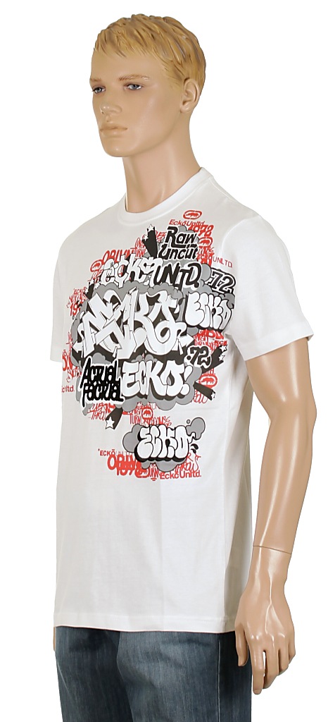 tričko Ecko Graffiti Bridge - Bleach White