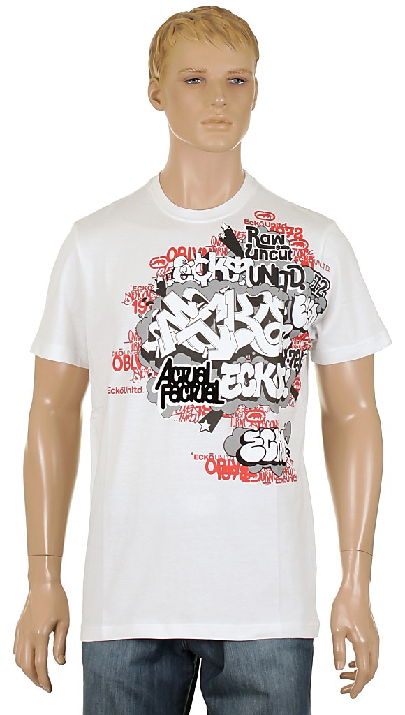 tričko Ecko Graffiti Bridge - Bleach White