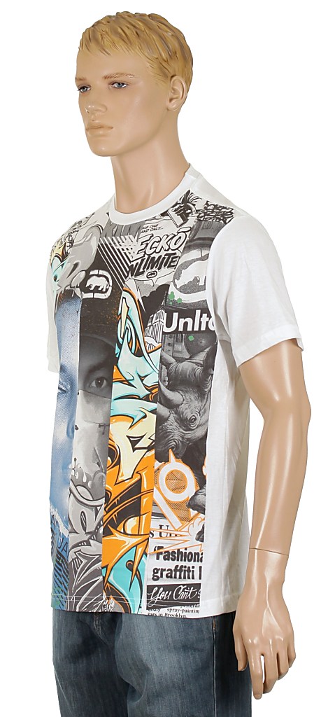 Ecko Wall To Wall T-shirt - Bleach White