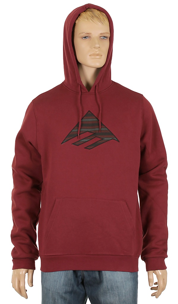 mikina Emerica Triangle Fill - Oxblood