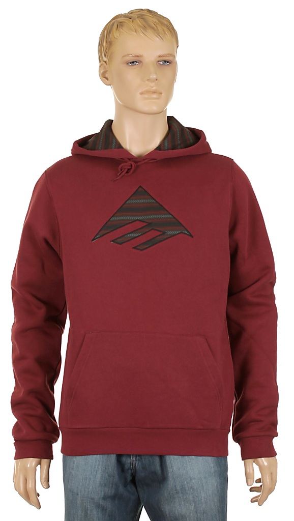 mikina Emerica Triangle Fill - Oxblood