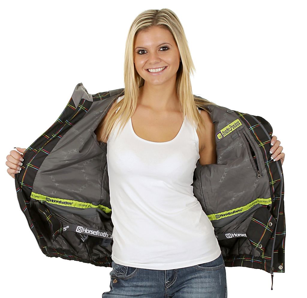 kurtka Horsefeathers Taygeta Insulated - Black Check