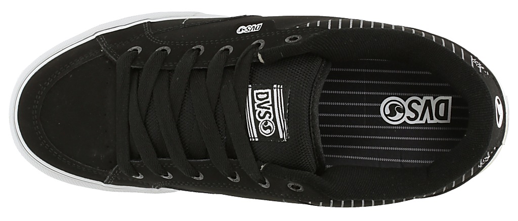 topánky DVS Carson - Black Nubuck Pinstripe