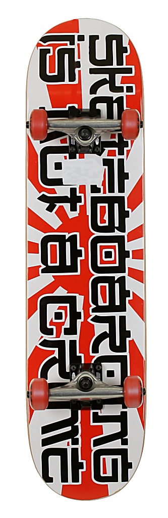 skateboard Crime Rising Complete - White/Red/Black