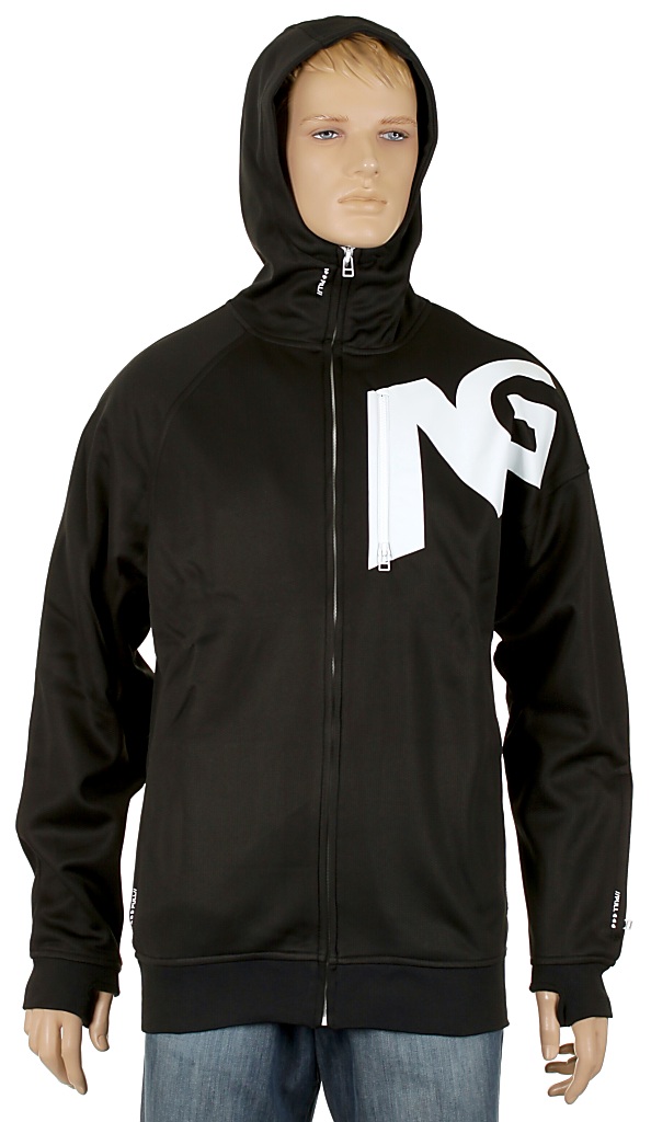 mikina Analog Transpose 4 Rideable Zip - True Black