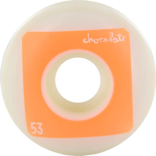 kolieska Chocolate Fluorescent Square - White/Signal Orange