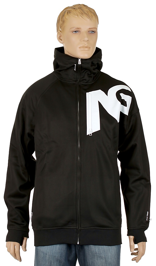 mikina Analog Transpose 4 Rideable Zip - True Black