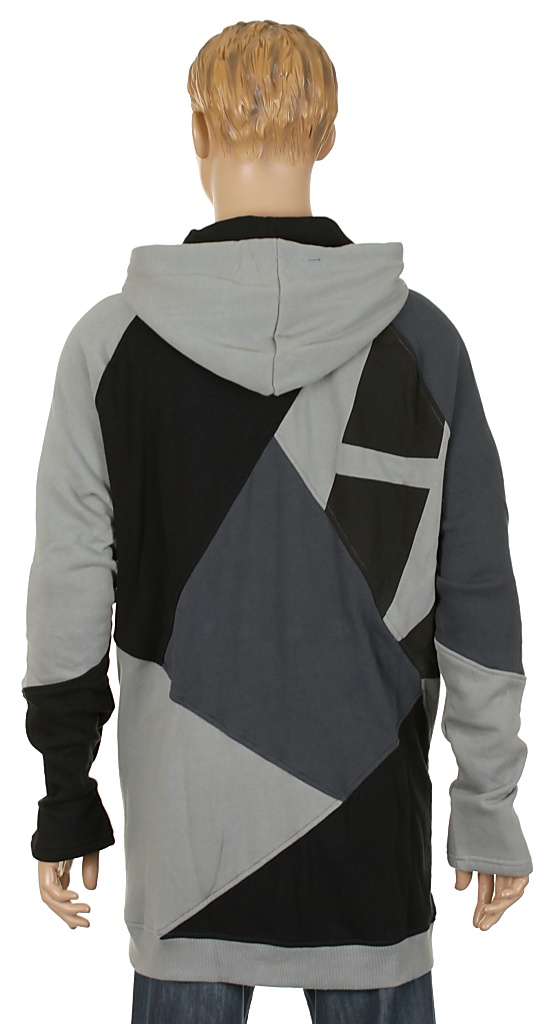 mikina Forum Mash Up Zip - Gray