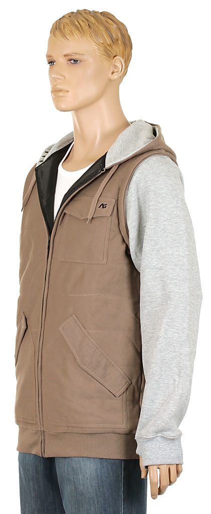 mikina Analog Assignment Zip - Ash Brown