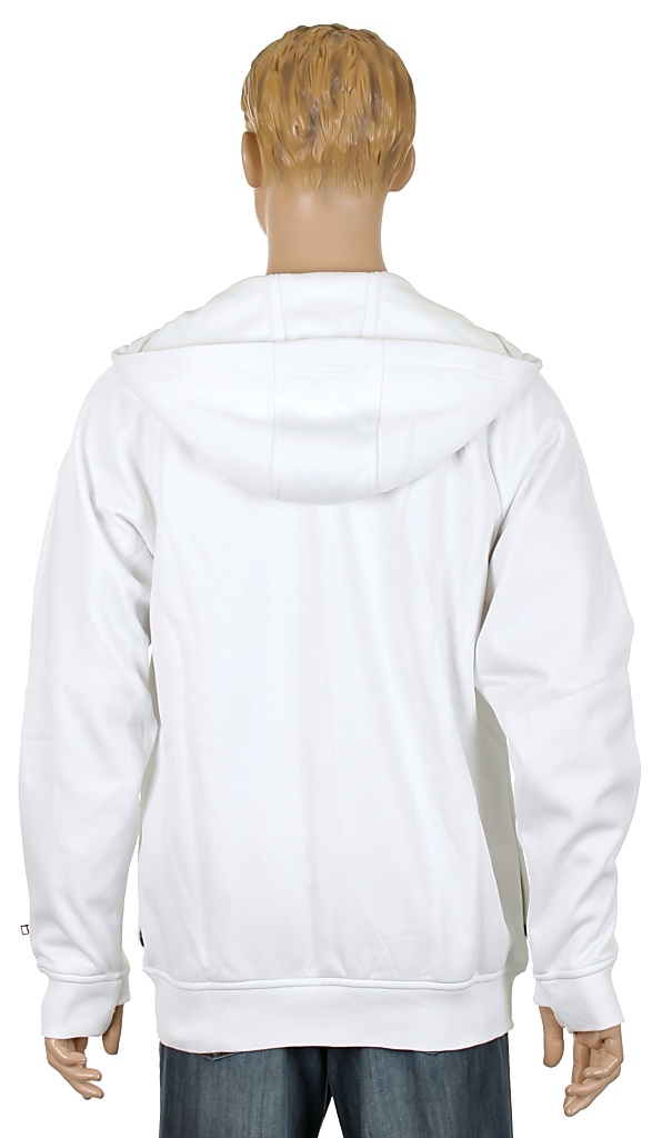 hoodie Analog Transpose 4 Rideable Zip - Optical White