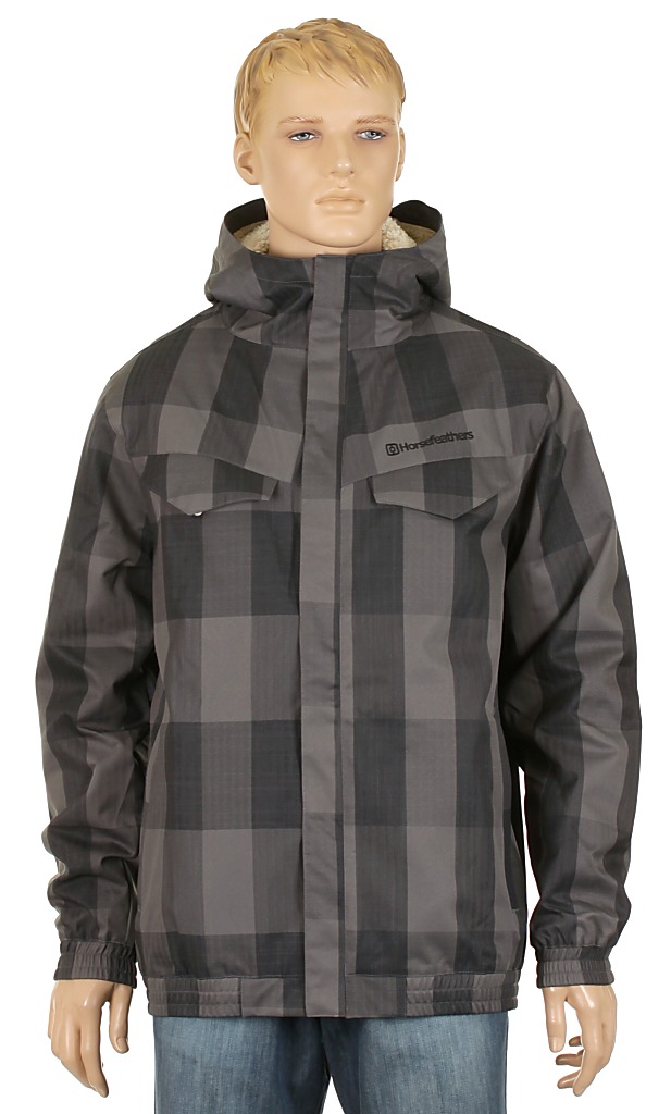 bunda Horsefeathers Leon - Black Check