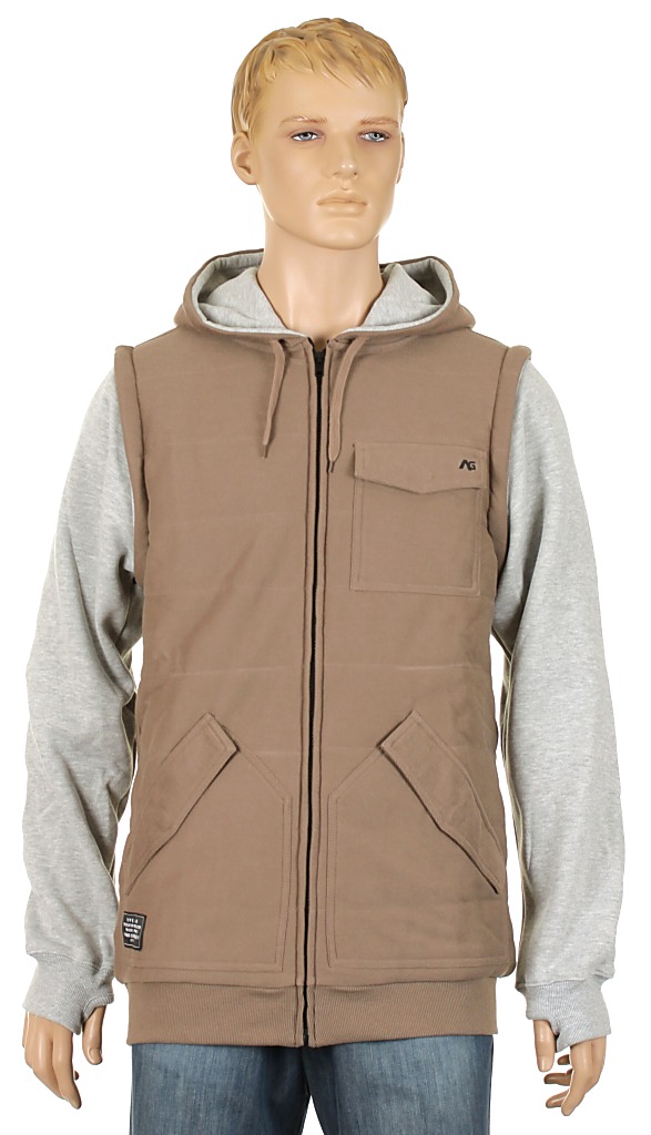 mikina Analog Assignment Zip - Ash Brown