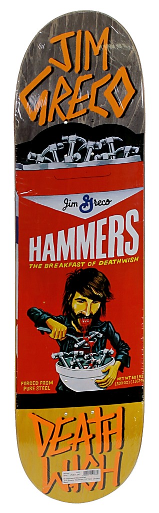 skateboard Deathwish Jim Greco Hammer 10 Year - Red
