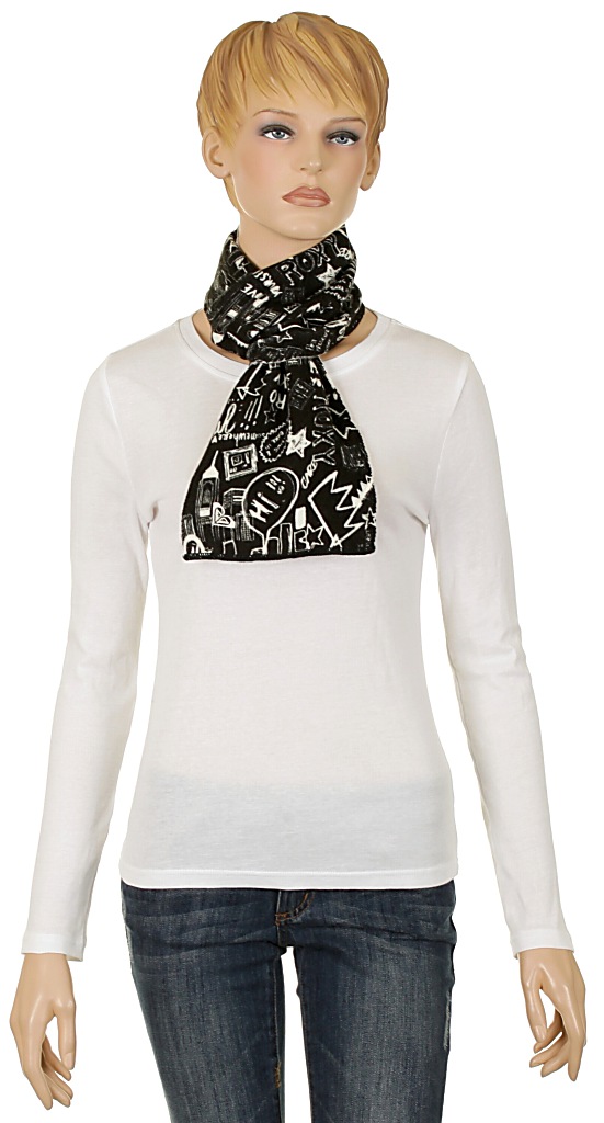 szalik Roxy Be Happy - Fun N Alive True Black