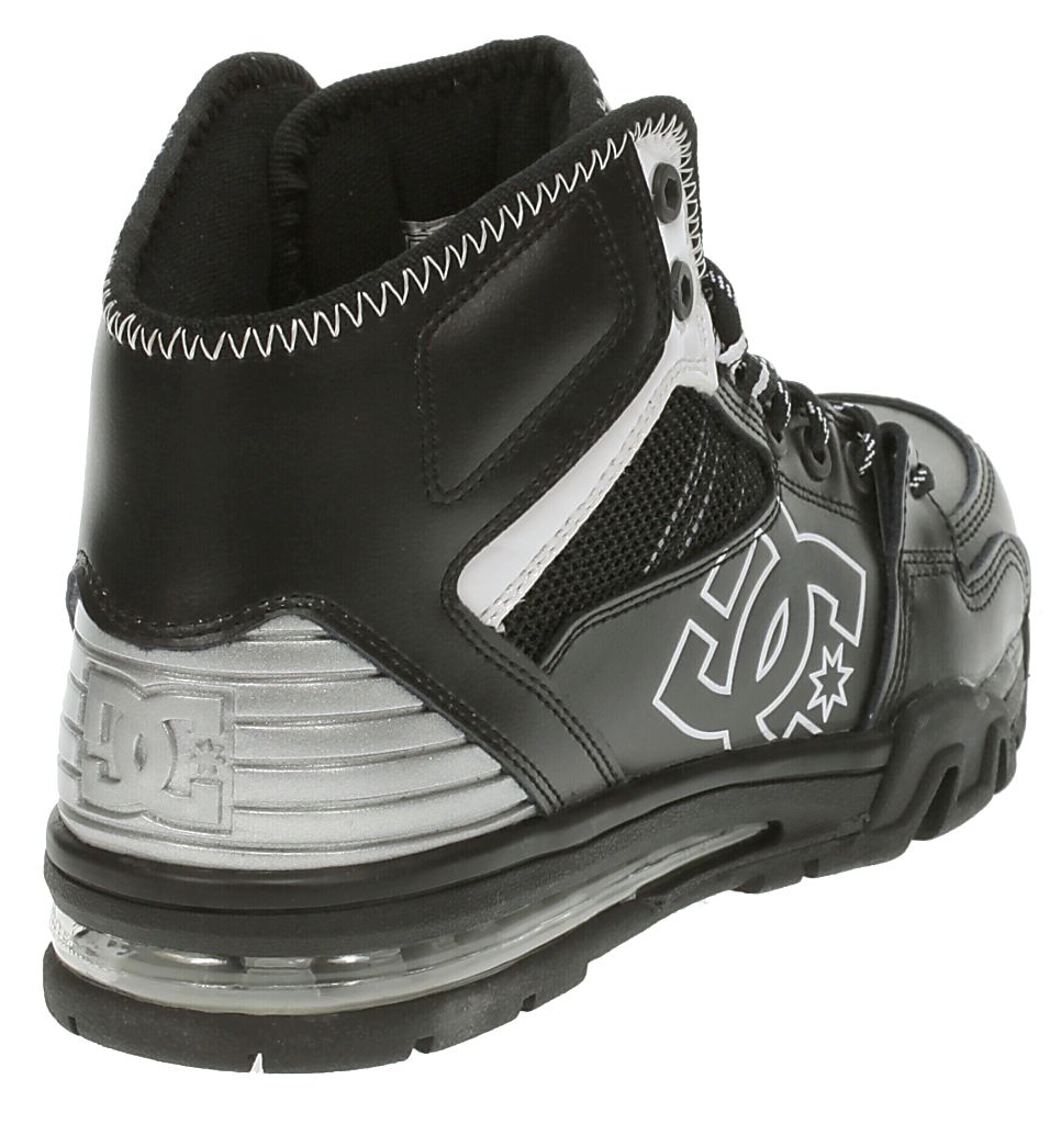 boty DC Versatile High WR - Black/White/Metallic Silver