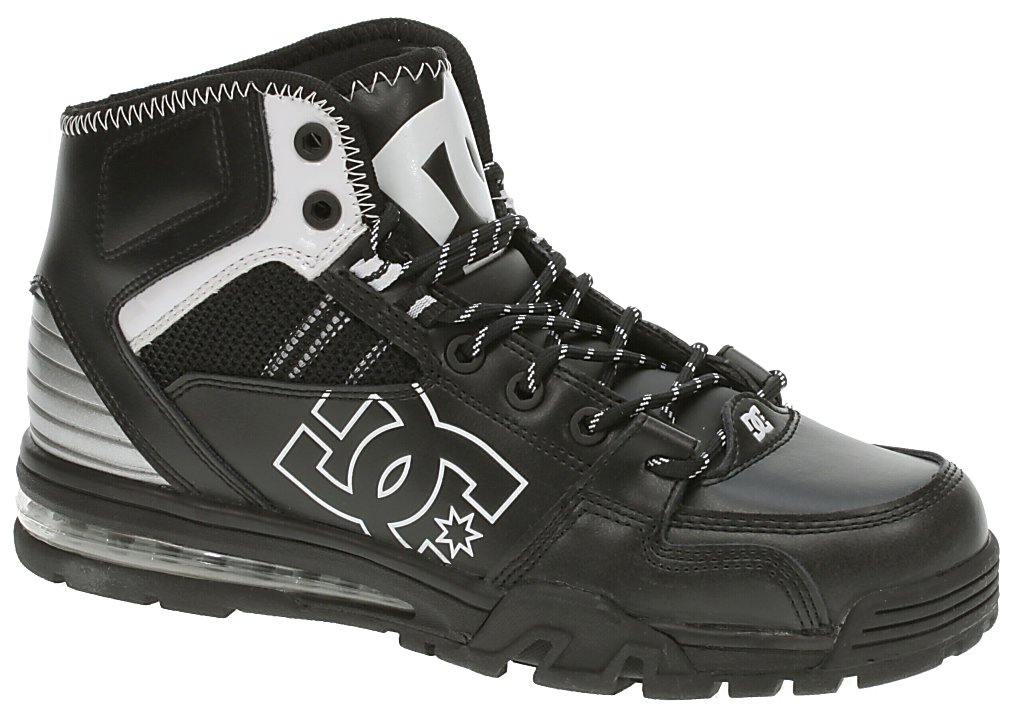 boty DC Versatile High WR - Black/White/Metallic Silver
