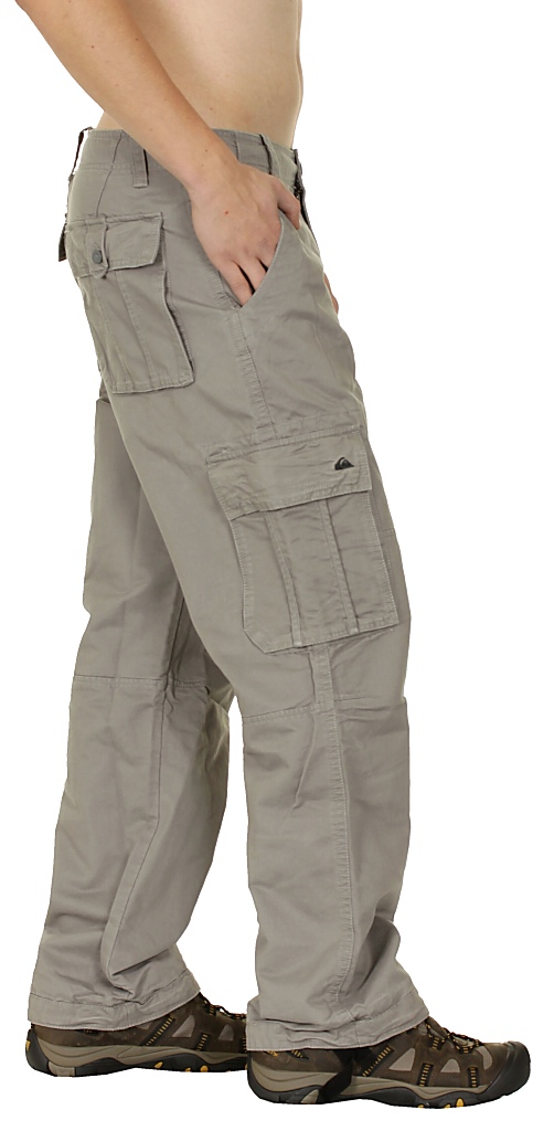 nohavice Quiksilver Marshes Dobby - Smoke