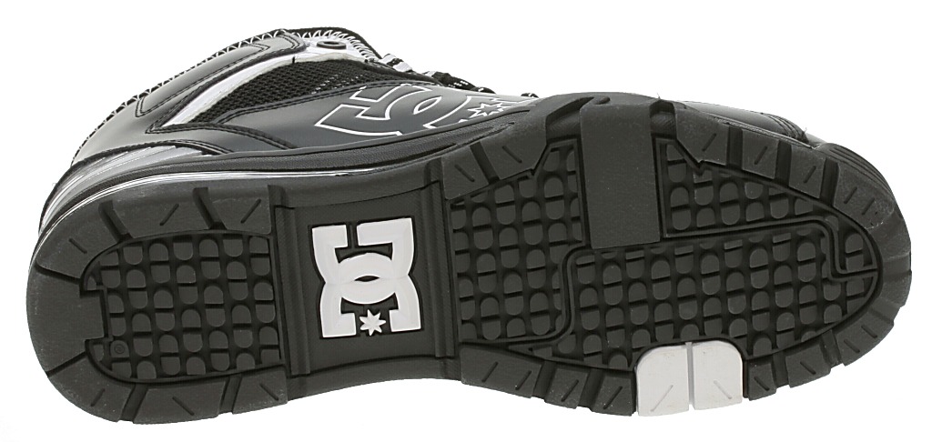 boty DC Versatile High WR - Black/White/Metallic Silver