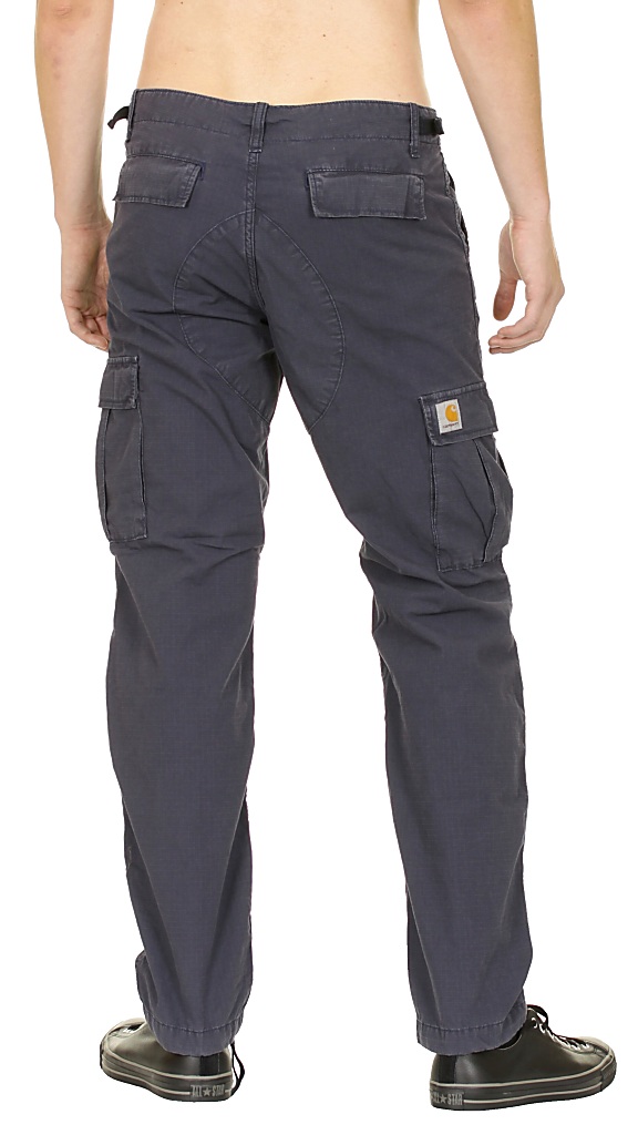 nohavice Carhartt Aviation Cotton Columbia Ripstop - Navy Stone Washed
