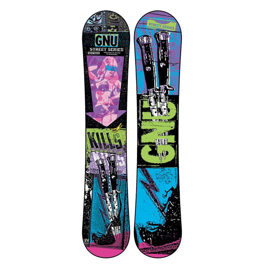 snowboard GNU Street Series - Danger Graphic