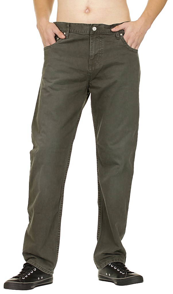 trousers Carhartt Slim Louisiana - Olive Vintage Washed