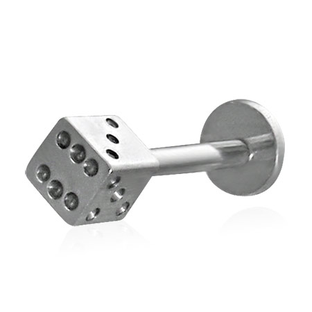 piercing 316L JNB207BA - Silver Dice