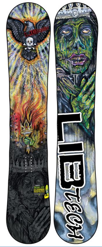 snowboard Lib Technologies Skunk Ape Wide - Black/Red