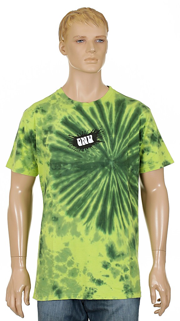 T-shirt GNU Psych - Tye Dye Green