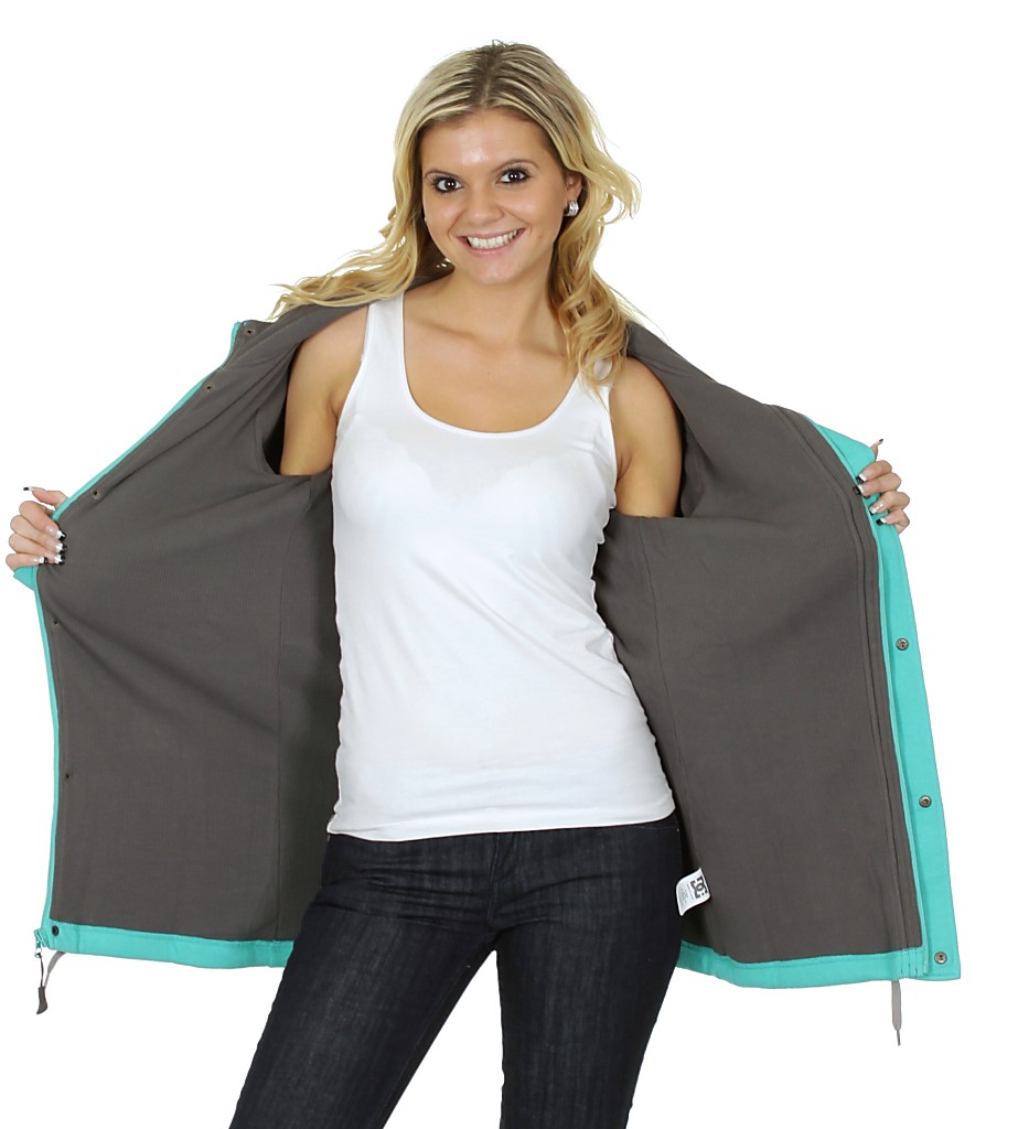 mikina DC Fortress Zip - Pool Green