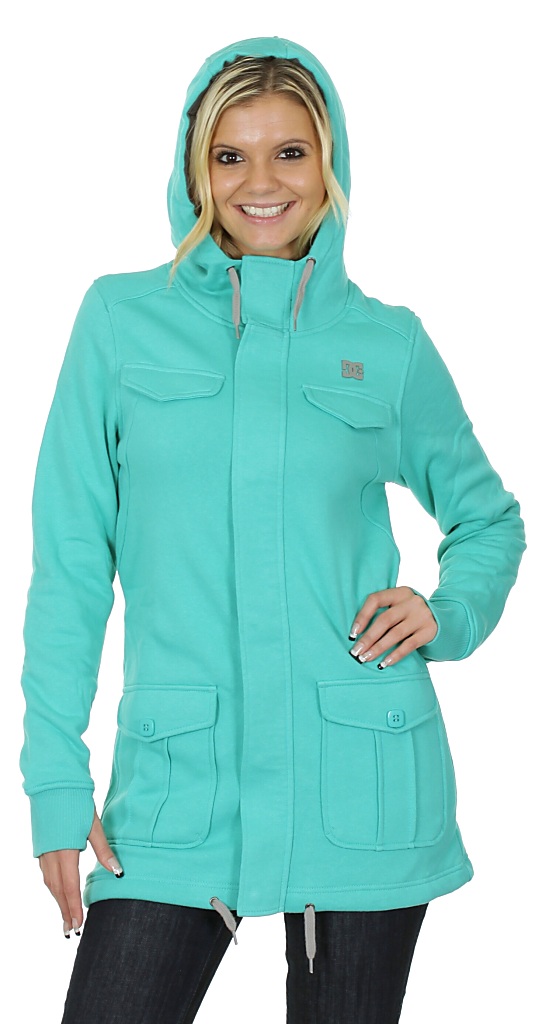 mikina DC Fortress Zip - Pool Green