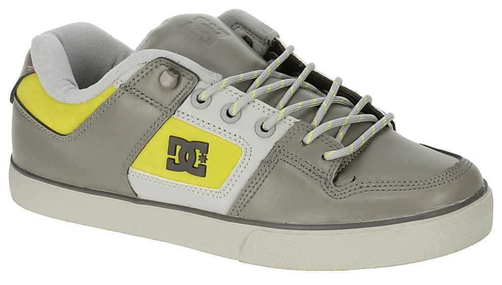 topánky DC Pure Slim WR - Gray/Yellow
