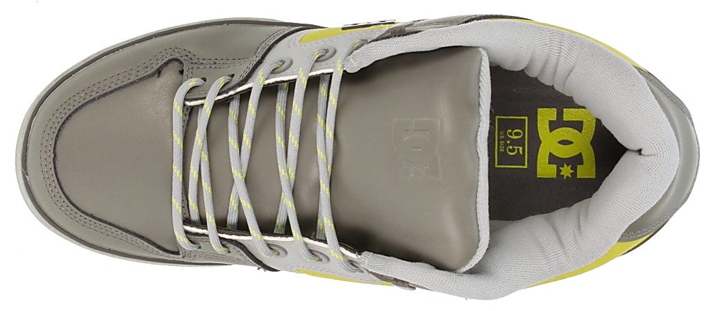 topánky DC Pure Slim WR - Gray/Yellow