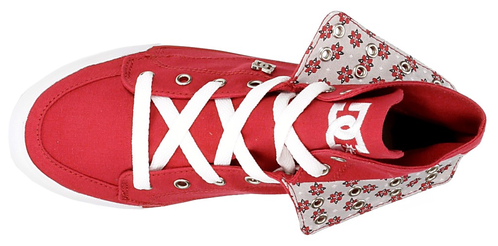 boty DC Asset Hi - Athletic Red/White