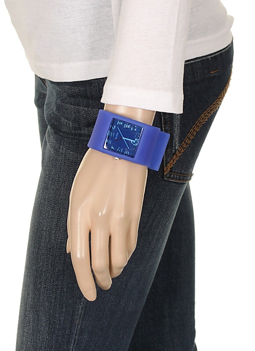 hodinky Silic King Size Numeral - Dark Blue/Red Watch