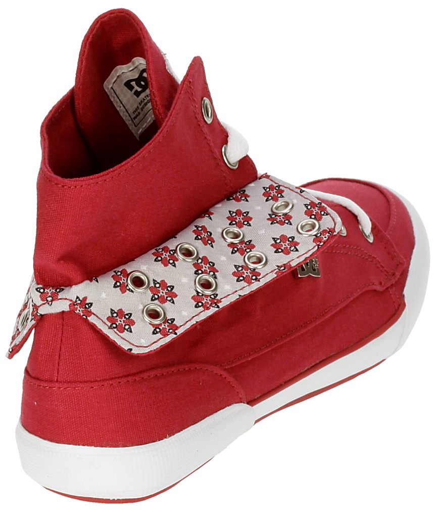 boty DC Asset Hi - Athletic Red/White