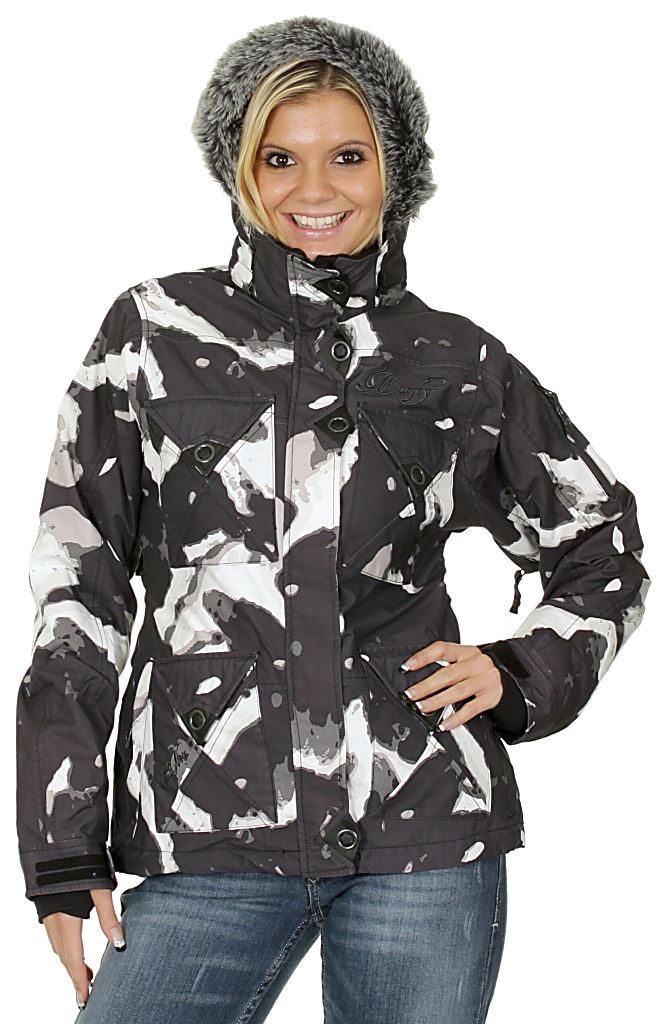 jacket Meatfly Mystique - C/Black/White Camo