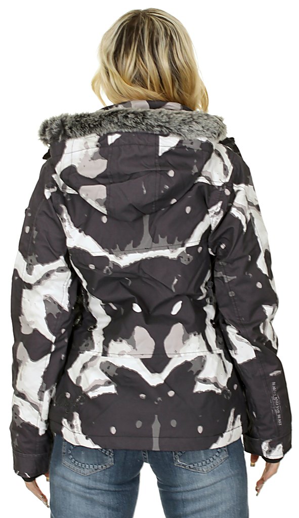 jacket Meatfly Mystique - C/Black/White Camo