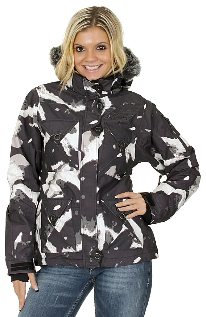 jacket Meatfly Mystique - C/Black/White Camo