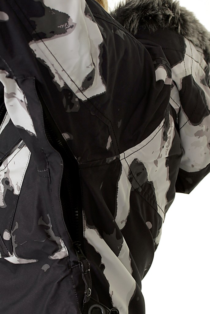 jacket Meatfly Mystique - C/Black/White Camo